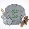 Simply Sage Market S.W.Smiley Feeling Lucky Smiley Face Garment Dyed Long Sleeve - 3 of 4