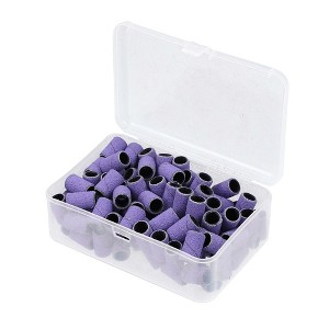 Unique Bargains 120 Grit Nail Drill Bits Sanding Bands Gel File Polish Remover For Electric Nail Tools 100 Pcs - 1 of 4
