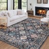 Acekool Washable Area Rug, Soft Distressed Low Pile Non-Slip Vintage Carpet, Foldable Indoor Floor Rug for Living Room, Bedroom - 3 of 4