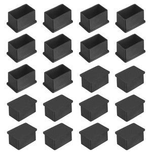 Unique Bargains Rectangle PVC Durable Anti-Slip Furniture Leg Caps - 1 of 4