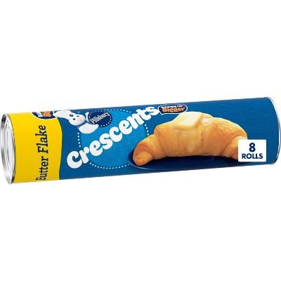 Pillsbury Butter Flake Crescent Rolls - 8oz/8ct: No Artificial Colors, No High Fructose Corn Syrup, Plant-Based