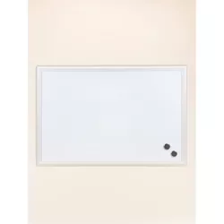 U Brands 30"x20" Magnetic Dry Erase Board White Decor Frame
