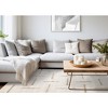 Rug Branch Contemporary Stripes, Tonal/Solid Cream Indoor Area Rug - 2 of 4