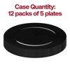 Smarty Had A Party 13" Black Round Plastic Charger Plates - 60 pcs - 4 of 4
