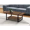 NicBex 47.25 Inch Rectangle Coffee Table with Storage Shelf and Metal Legs for Living Room,Dining Room,Bedroom - 2 of 4