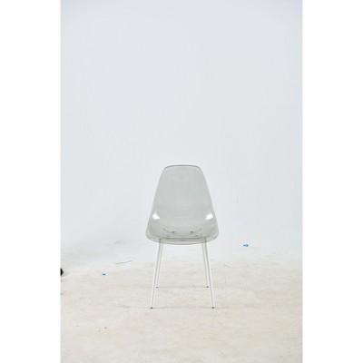 NicBex Set of 4 Dining Chair Modern Plastic Seat Back Dining Room Furniture Side Chair