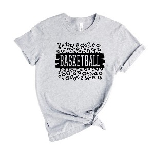 Simply Sage Market Women's Basketball Leopard Short Sleeve Graphic Tee - 1 of 3