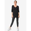 ellos Plus Size V-Neck Sweater Tunic - 4 of 4