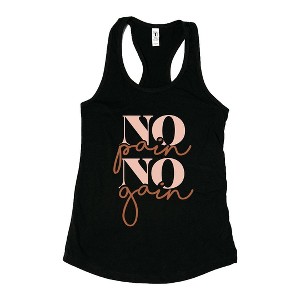 Simply Sage Market Women's No Pain No Gain Racerback Tank - 1 of 4