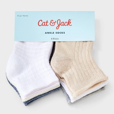 Toddler 6pk Waffle Ribbed Ankle Socks - Cat & Jack' - image 2