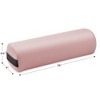 Saloniture 3/4 Jumbo Round 26" x 9" x 6.25" Massage Table Bolster Pillow Pad - 2 of 4