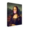Canvas Wall Art - Taudalpoi  'Mona Lisa Bubble Gum' Wall Art for Living Room, Bedroom, or Office Décor by Trademark Fine Art - 2 of 4