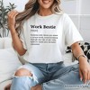 Work Bestie Definition T-Shirt, Funny Tee for Office Best Friends| OrnamentallyYou - 4 of 4