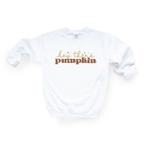 Simply Sage Market Women's Graphic Sweatshirt Hey There Pumpkin Stars - 1 of 2