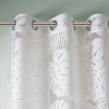 Gracie Mills Zephyr Costal Lightweight Burnout Sheer Window Curtain - 2 of 4