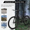 RISOKEYS 27 Inch Adult Mountain Bike,21 Speed and Suspension Fork, Aluminum Frame & Disc Brake,for Trail,City Commuting,Black - 4 of 4