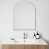 HomeRoots 39" Silver Arch Metal Framed Bathroom Vanity Mirror - 2 of 4