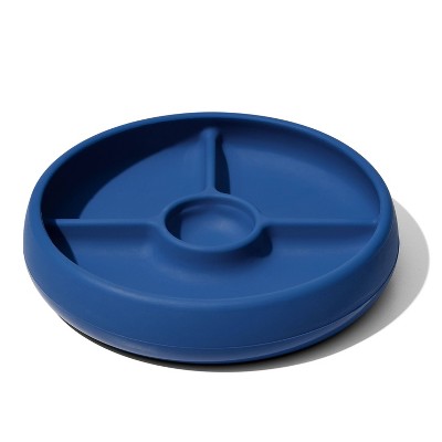 OXO TOT Silicone Divided Plate - Navy