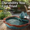 Sunnydaze 7"H Electric Glazed Ceramic Fish Outdoor Water Fountain - 3 of 4