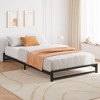 Coucheta Bed Frame,Metal Platform Bed Frame with Steel Slats Support,6 Inch Tall,Mattress Foundation,Easy Assembly,No Box Spring Needed,Black - 3 of 4