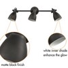 CLAXY Black Wall Mounted Ceiling Tracking Lighting Industrial Style - 4 of 4