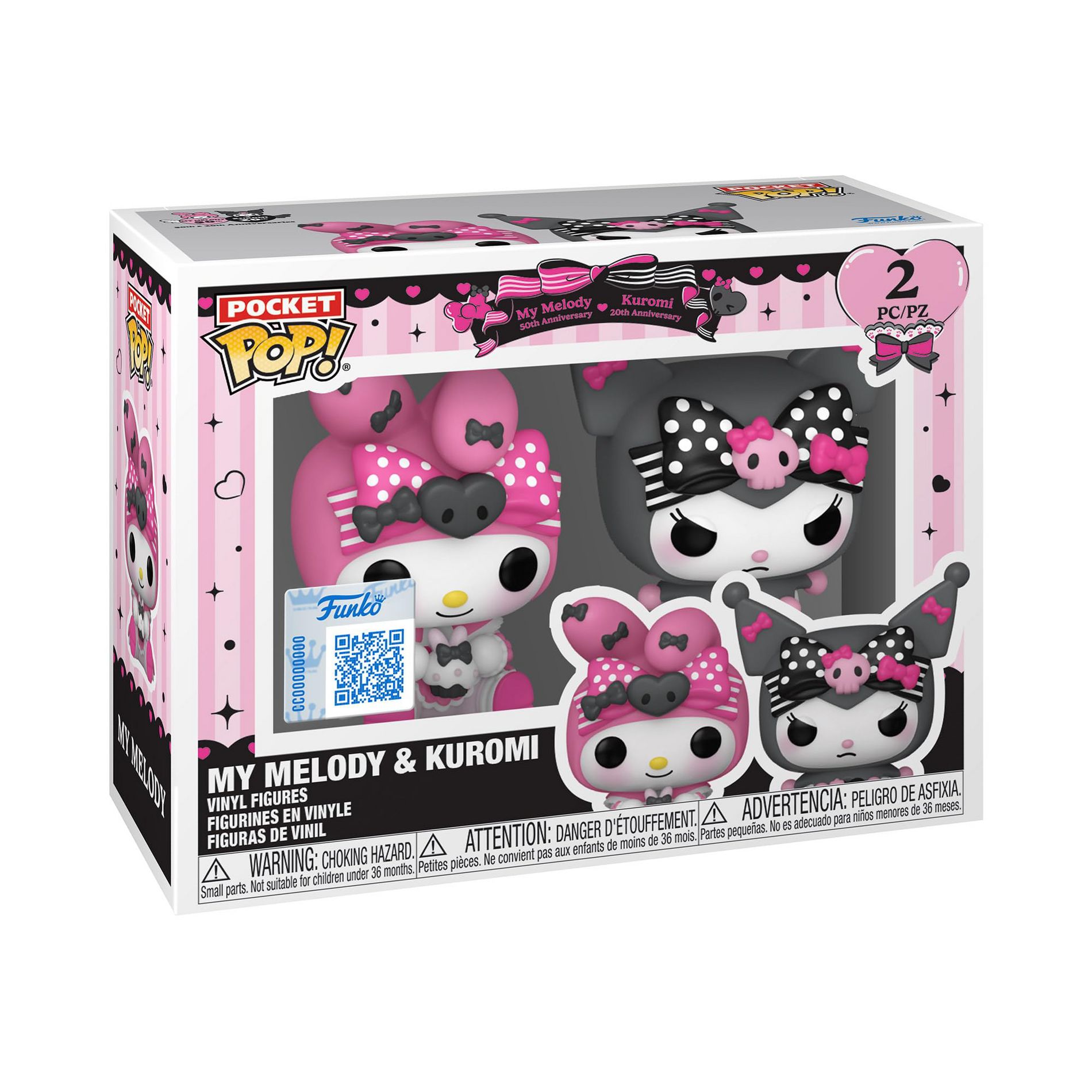 Funko Pop Pocket Kuromi & My Melody 2-Pack Keychain Figures