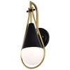 Nuvo Lighting Admiral 1 - Light Sconce in  Matte Black/Natural Brass - 2 of 4
