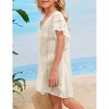 Girls swim cover up crochet swimsuits kids swimwear beachwear tops - 4 of 4