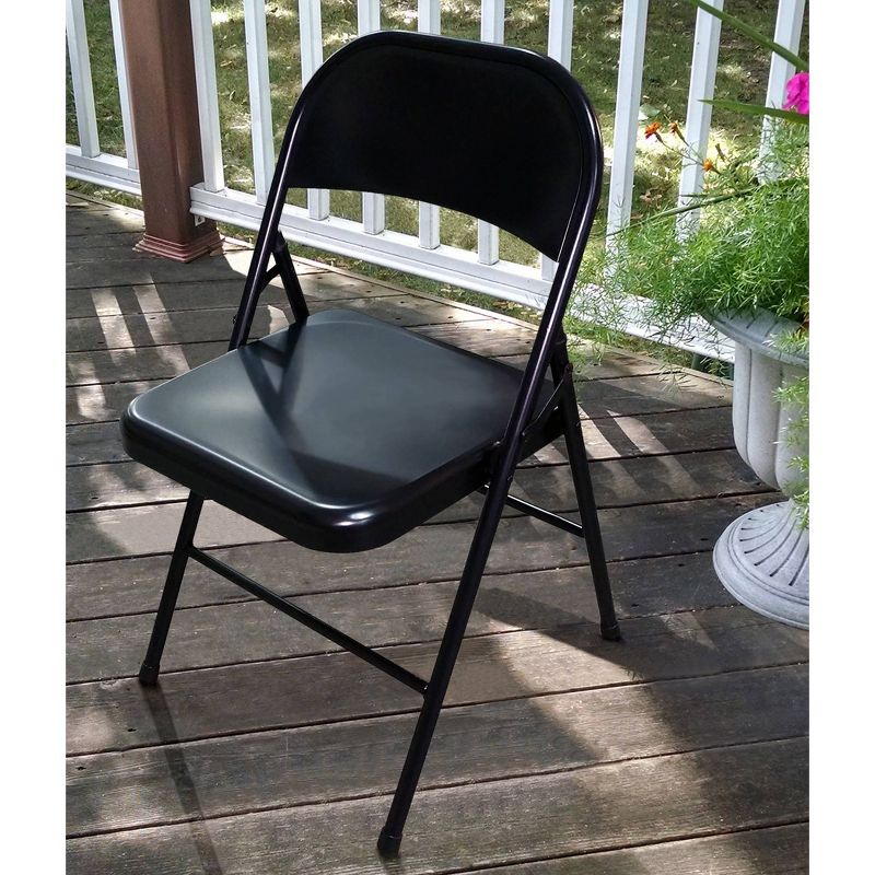 Steel Folding Chair Black - PDG, 4 of 8