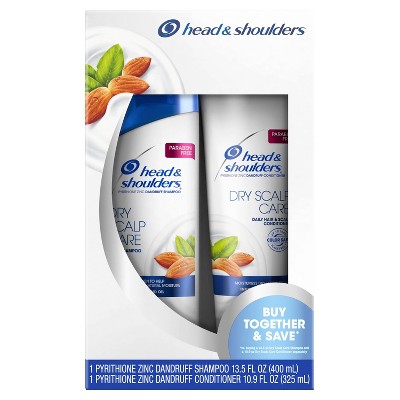 Head and Shoulders Dry Scalp Care Daily-Use Anti-Dandruff Paraben Free Shampoo and Conditioner - Bundle Pack