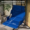 Hammock Chair with Stand and PA Coating Cushion, Hanging Swing Chair with Steel Frame for Indoor and Outdoor - 4 of 4