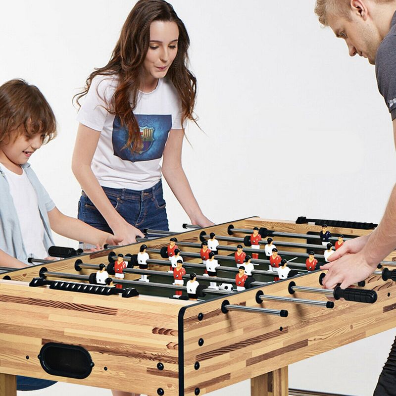 Costway 48'' Foosball Table Home Soccer Game Table Christmas Families Party Recreation, 5 of 11