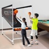 VEVOR Arcade Cage Basketball Game, 2 Player Indoor Basketball Game, Home Dual Shot Sport with 5 Balls, 8 Game Modes, Black & White - 2 of 4