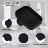 Silicone Bathroom Soap Dishes with Drain Spout-Bathroom and Kitchen Sink Organizer - 3 of 4