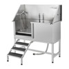 Pet Dog Bathing Station w/Stairs,Professional Dog Grooming Tub, Stainless Steel Dog Bathtub for Large, Medium&Small Pet - 2 of 4