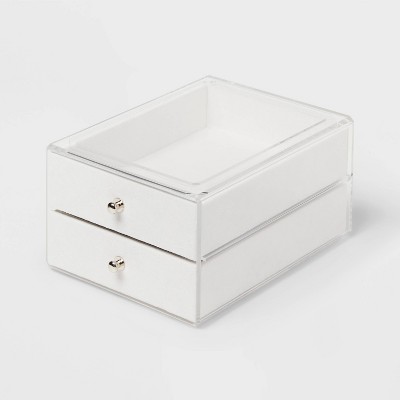 Acrylic Accessory Organizer with Fabric Drawers - Brightroom™