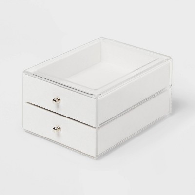 Image of Acrylic Accessory Organizer with Fabric Drawers - Brightroom™