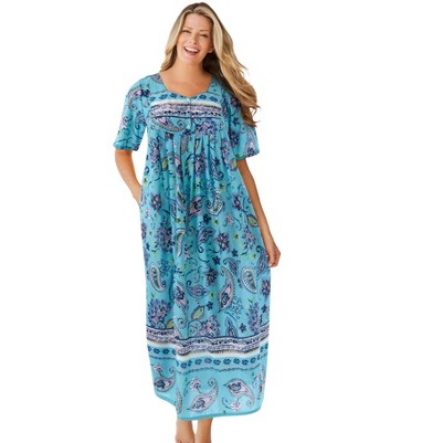 caribbean blue paisley