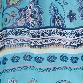 caribbean blue paisley