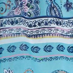 caribbean blue paisley