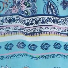 caribbean blue paisley