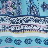 caribbean blue paisley