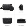 Generic Quilted Crossbody Bag Crossbody Quilted Black Purse Designer Shoulder Handbags with Coin Purse - 4 of 4