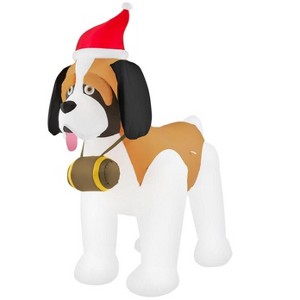 Home Accent Holiday Giant-Sized LED 9FT St. Bernard Inflatable - 1 of 3