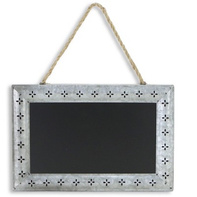 Cheung's Thirza Patterened Galvanized Frame Hanging Chalkboard