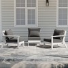 WestinTrends Avalon Outdoor Patio HDPE Loveseat Sofa with Patio Cushions - 2 of 4