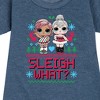 - Lol Surprise! - Sleigh What Graphic Short Sleeve Fleece Dress - 2 of 4