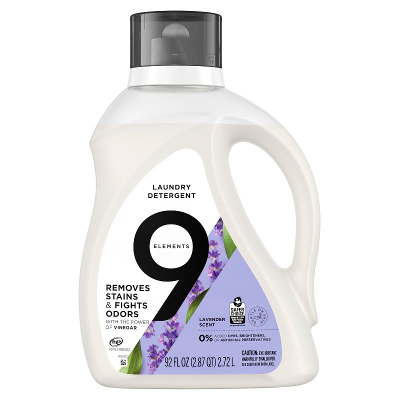 9 Elements LQ Laundry Detergent - Lavender, 2 of 5