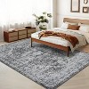 Area Rug - Machine Washable Non-Slip Low Pile Vintage Distressed Print Rug for Living Room, Bedroom, Dining Room & Home Office - 2 of 4