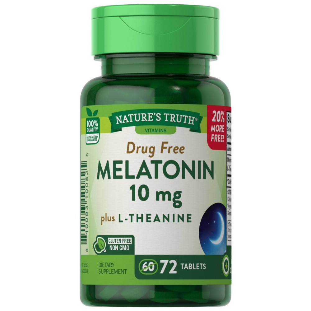 Photos - Vitamins & Minerals Nature's Truth Melatonin Dietary Supplement Vegan Tablets - 72ct